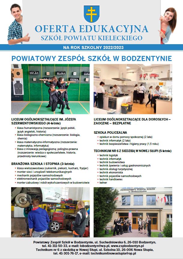 orefta edukacyjna PZS w Bodzentynie
